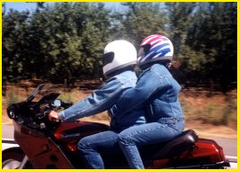 on the bike