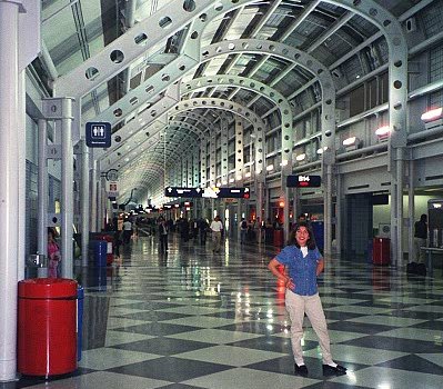 At the United terminal at o'hare